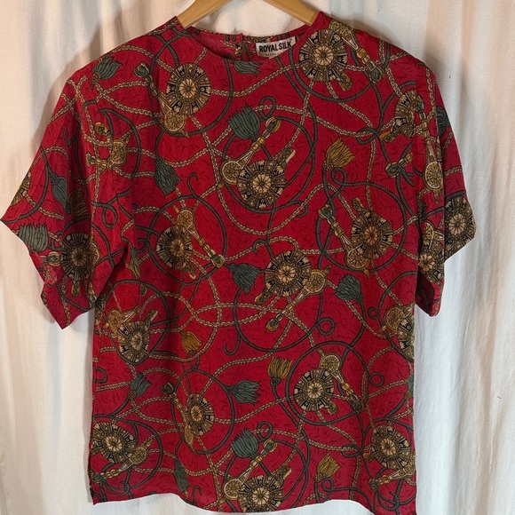 Royal Silk Tops - Royal Silk Shell Blouse